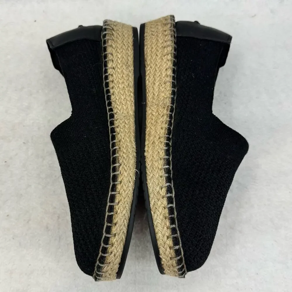 EUC Cole Haan Cloudfeel Stitchlite Women’s Espadrilles Shoes Black & Tan size 6